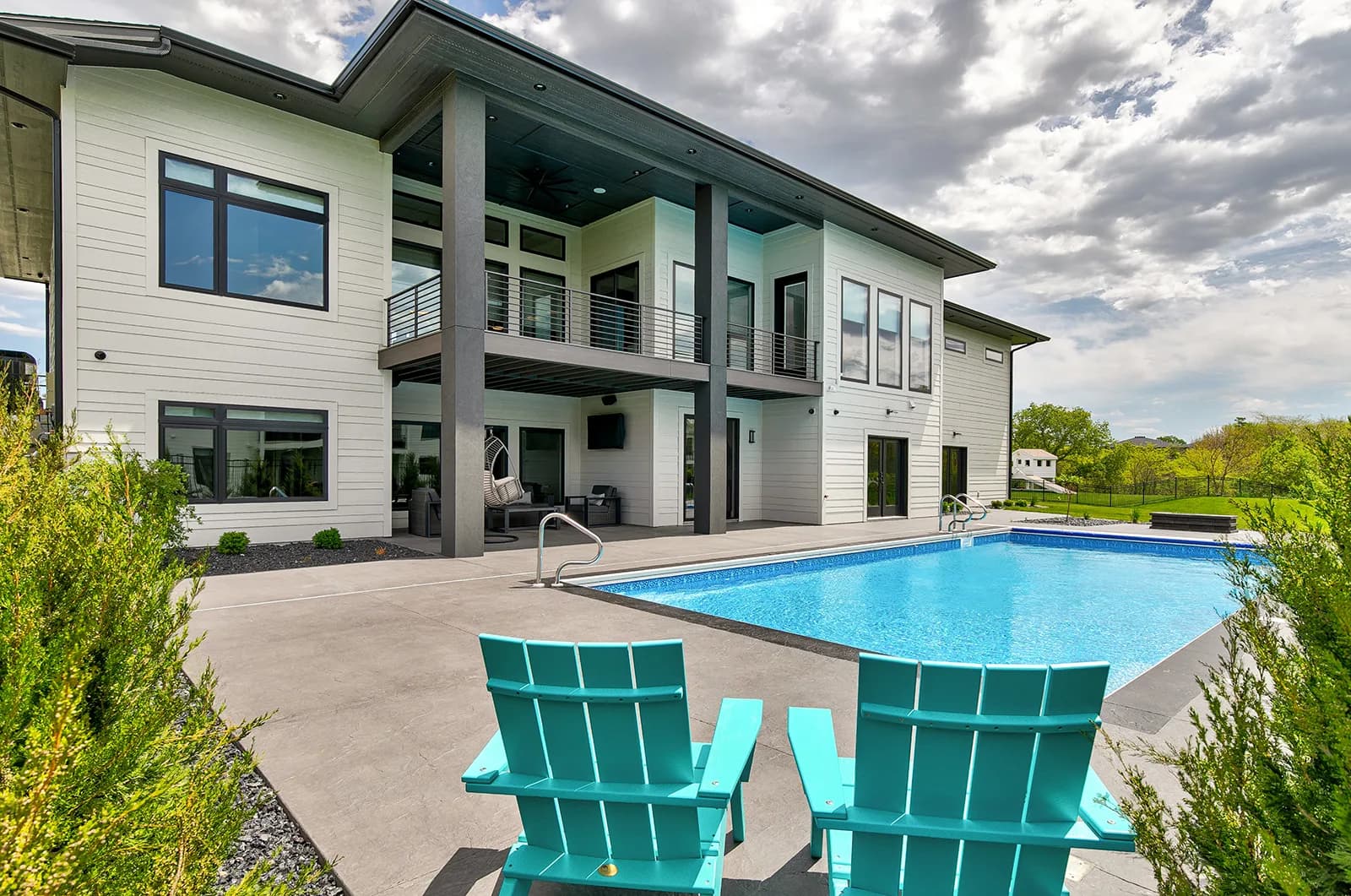 Backyard with heated in-ground pool — 3856 NW 177th Ct