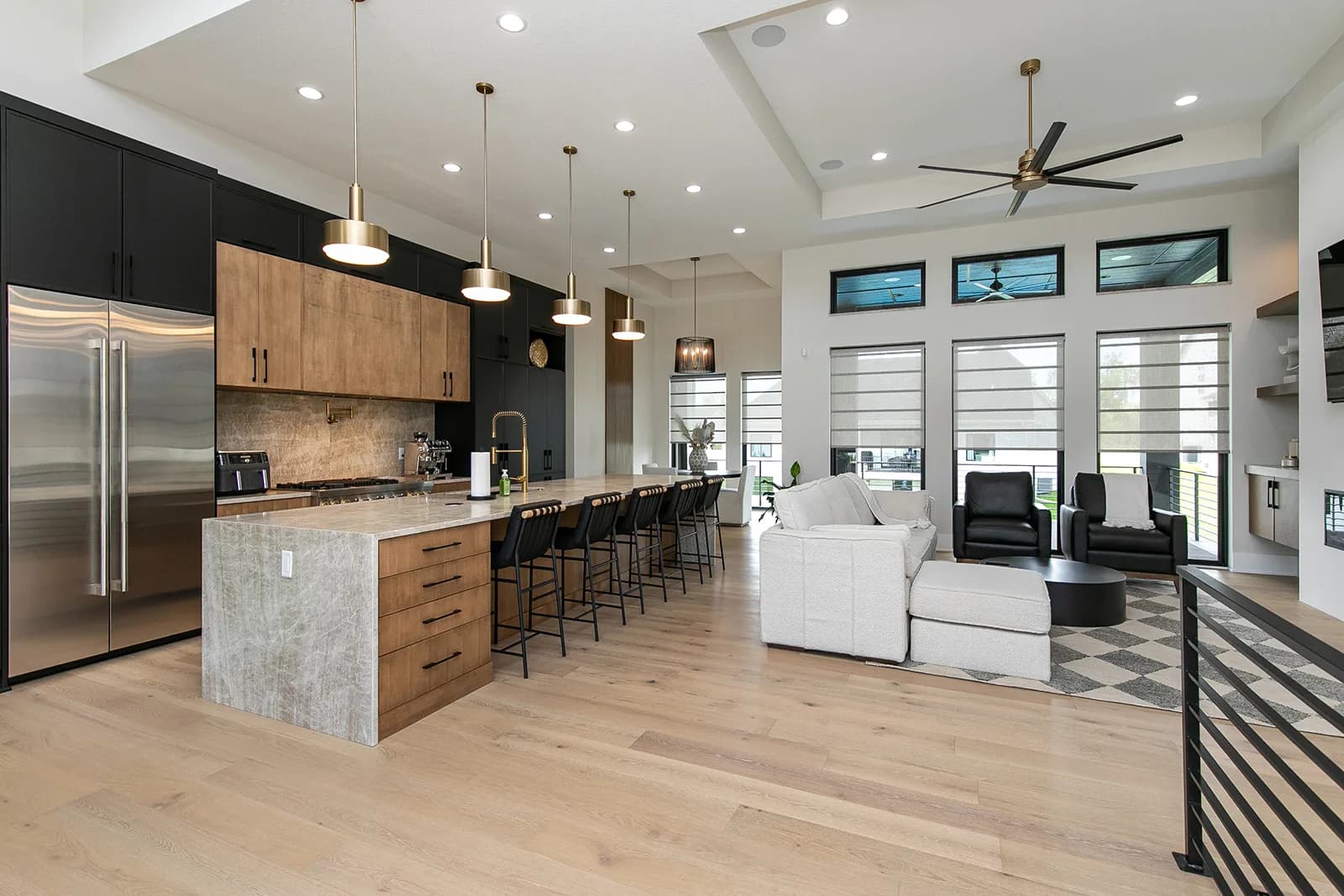 Open-concept kitchen and living area — 3856 NW 177th Ct