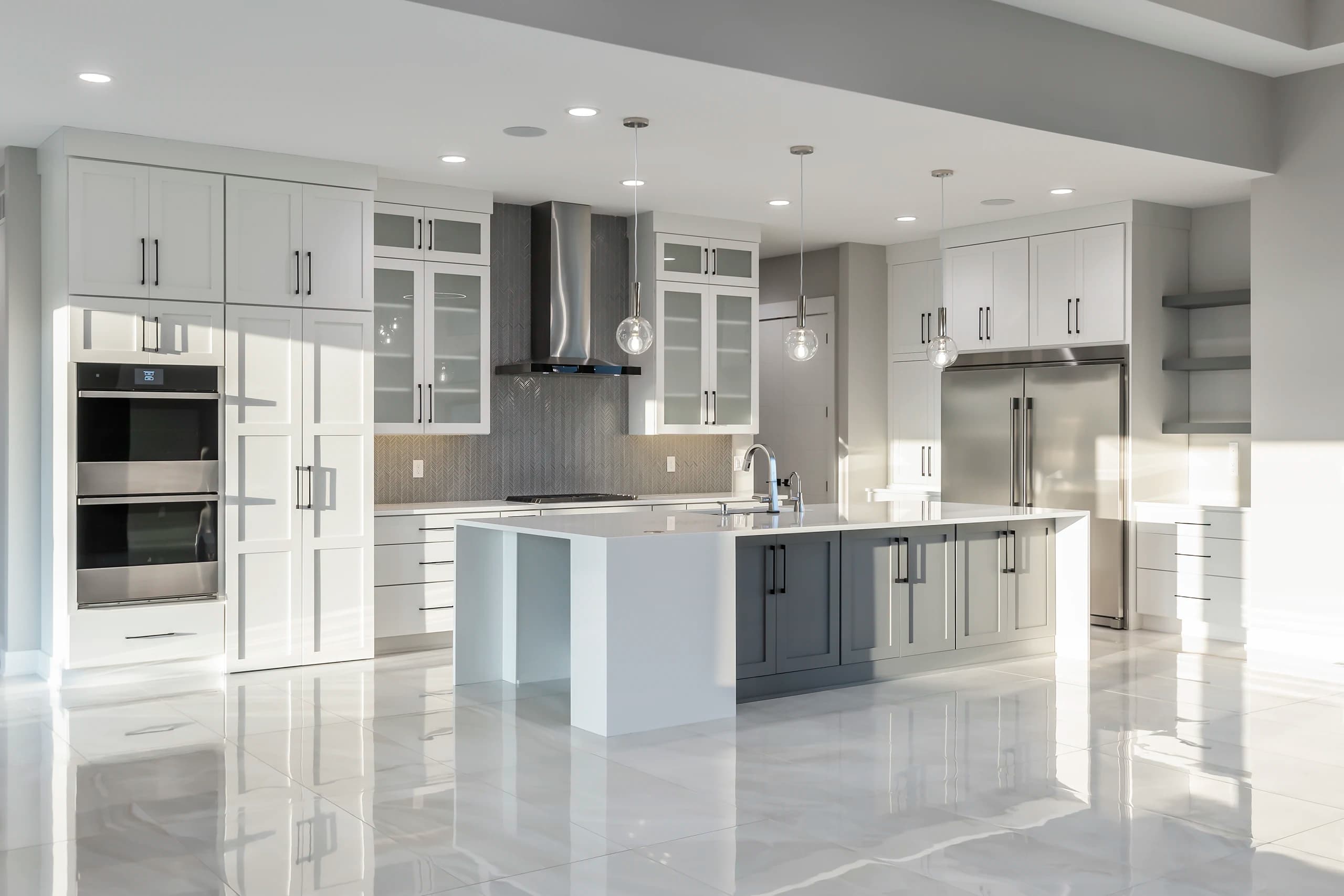 Custom kitchen design detail by MIR Homes